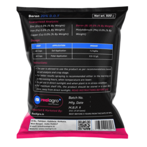 Boron 20% D.O.T – Essential Crop Micronutrient (500g)