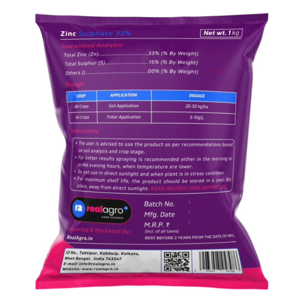 Zinc Sulphate 33 % – High-Purity Micronutrient (1kg) - Image 2
